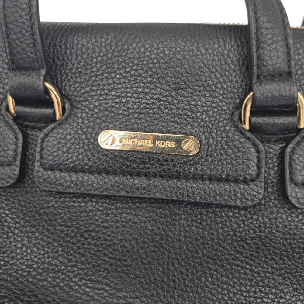 Michael Kors Mackenzie in Blk Small TZ Satchel Leather Purse - Picture 6 of 11